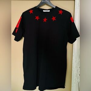 Givenchy Black shirt Red fleece Star